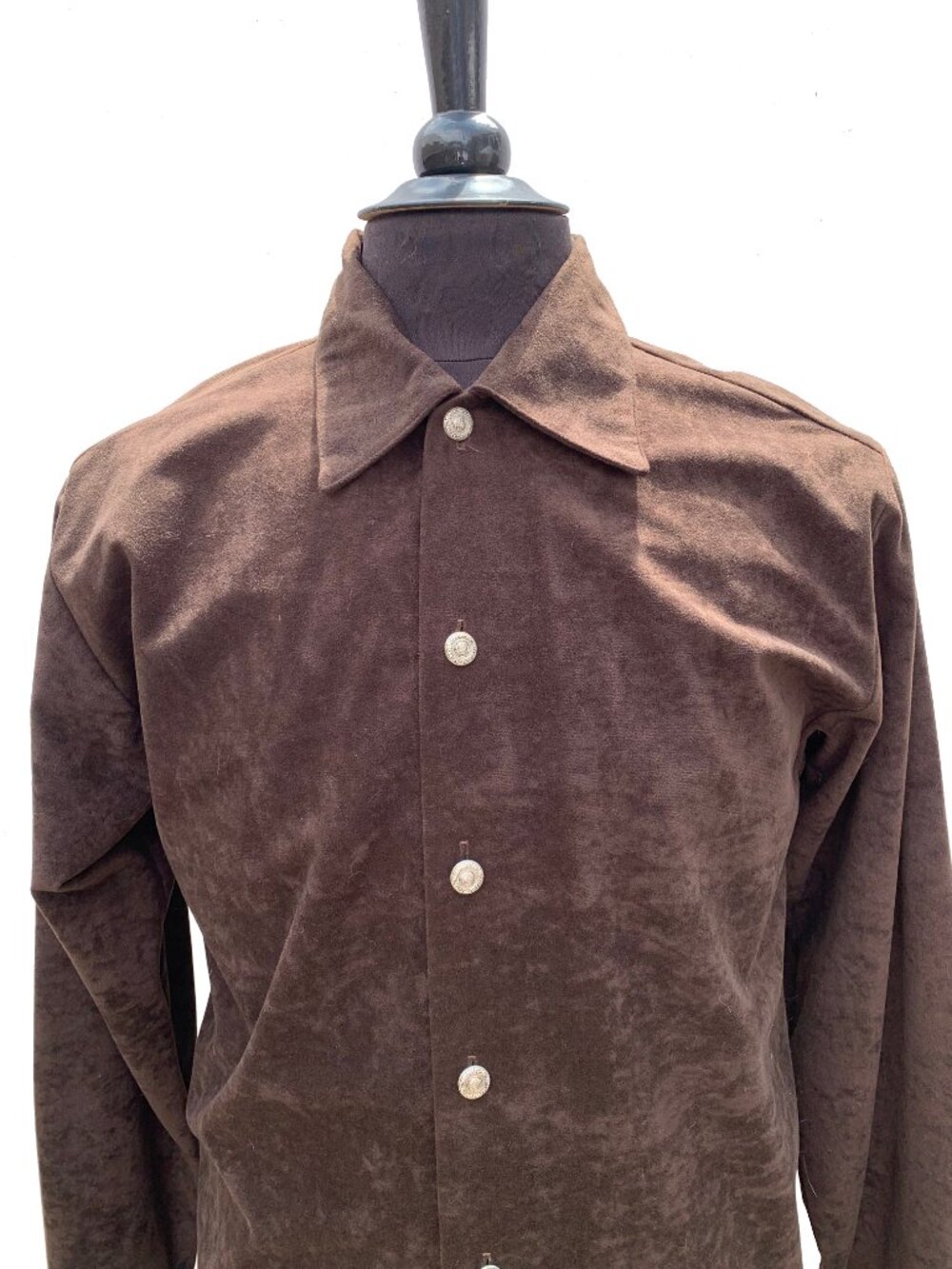 ROMEO 100% Micro Fiber Polyester Suede Feel Casual Shirt
